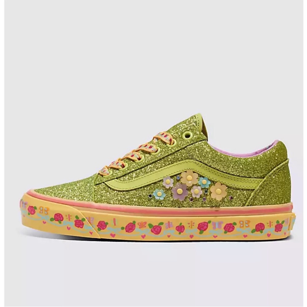 Vans X Susan Alexandra Old Skool sneakers glittter shoes women 8/ men 6.5